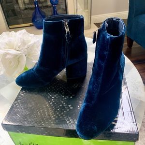 Beautiful blue velour Sam Edelman booties.